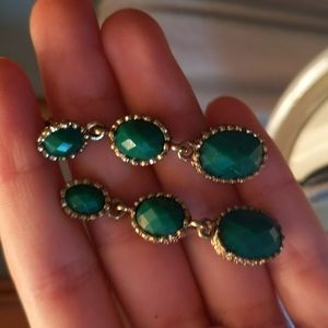 J. Crew Green Earrings